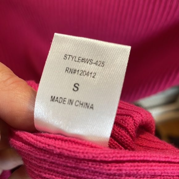 EUC Pink Ribbed Strapless Mini Dress With Cutout sides - Picture 7 of 9